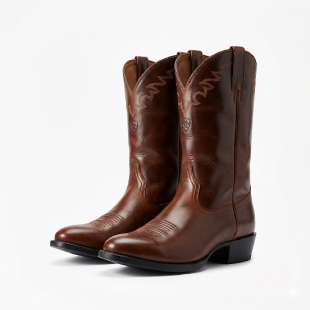Ariat Men’s Wide Square Toe Cowboy Boots Brown 12 EE